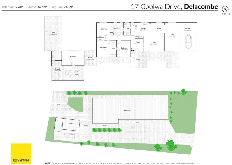 Floorplan of Homely house listing, 17 Goolwa Drive, Delacombe VIC 3356