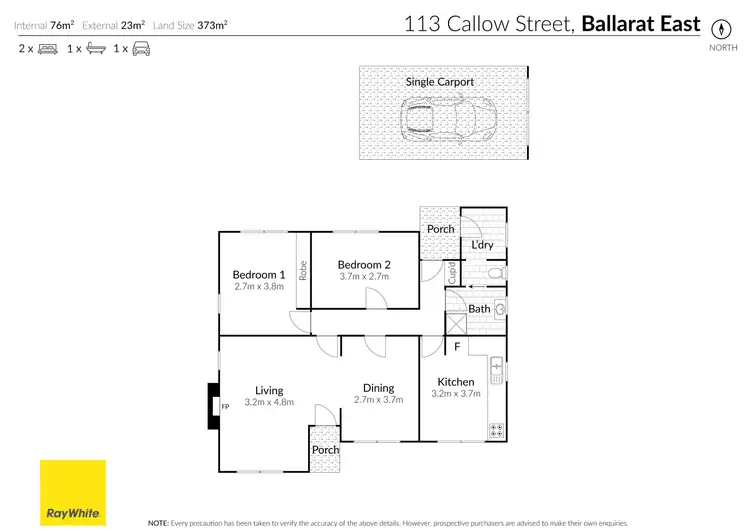 Floorplan of Homely house listing, 113 Callow Street, Ballarat East VIC 3350
