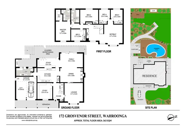 Floorplan of Homely house listing, 172 Grosvenor Street, Wahroonga NSW 2076