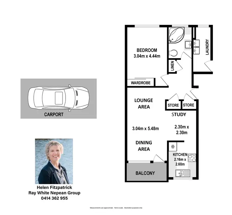 Floorplan of Homely unit listing, 4/37A Evan Street, Penrith NSW 2750