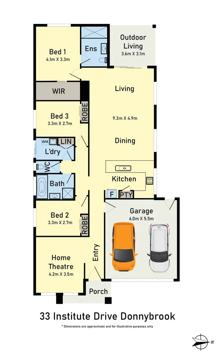 Floorplan of Homely house listing, 33 Institute Drive, Donnybrook VIC 3064