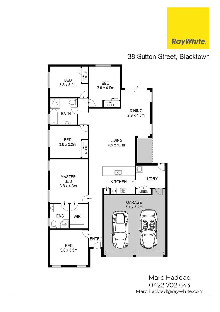 Floorplan of Homely house listing, 38 Sutton Street, Blacktown NSW 2148