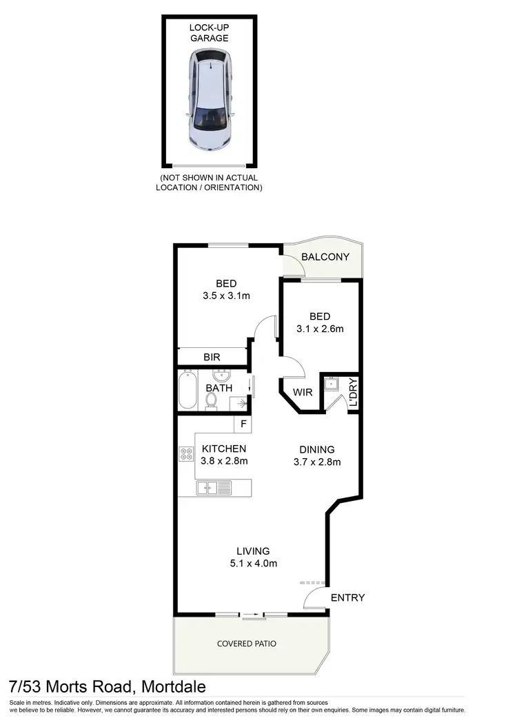 Floorplan of Homely apartment listing, 7/53-55 Morts Road, Mortdale NSW 2223