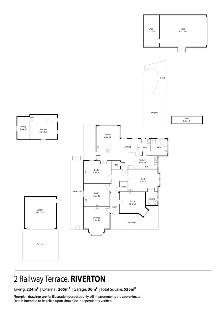 Floorplan of Homely house listing, 2 Railway Terrace, Riverton SA 5412