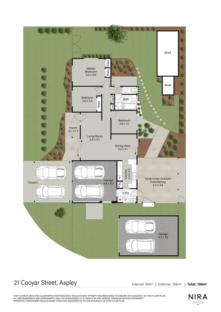 Floorplan of Homely house listing, 21 Cooyar Street, Aspley QLD 4034