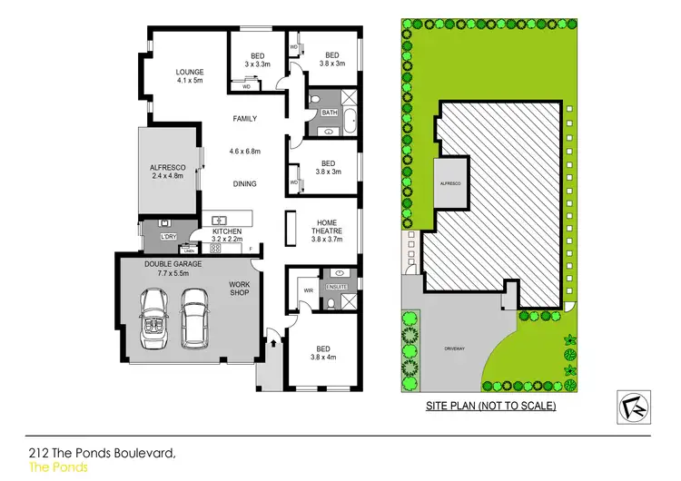 Floorplan of Homely house listing, 212 The Ponds Boulevard, The Ponds NSW 2769