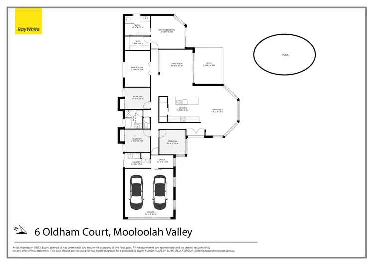 Floorplan of Homely house listing, 6 Oldham Court, Mooloolah Valley QLD 4553