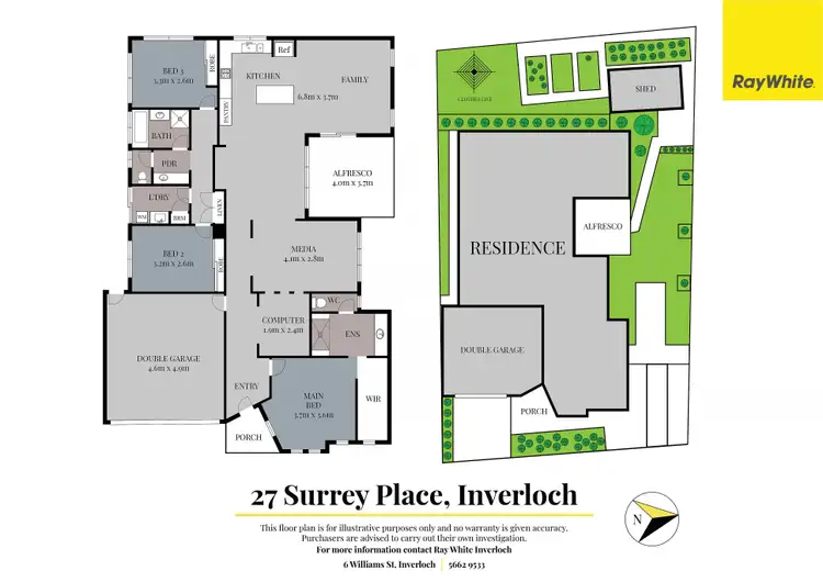 Floorplan of Homely house listing, 27 Surrey Place, Inverloch VIC 3996