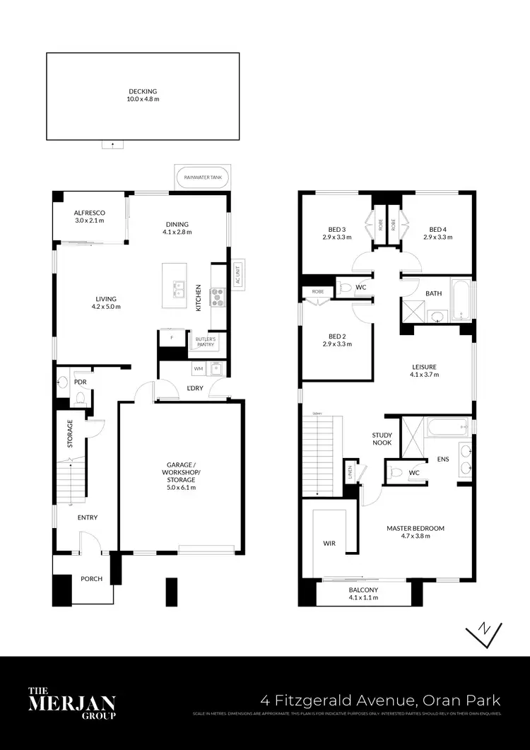 Floorplan of Homely house listing, 4 Fitzgerald Avenue, Oran Park NSW 2570