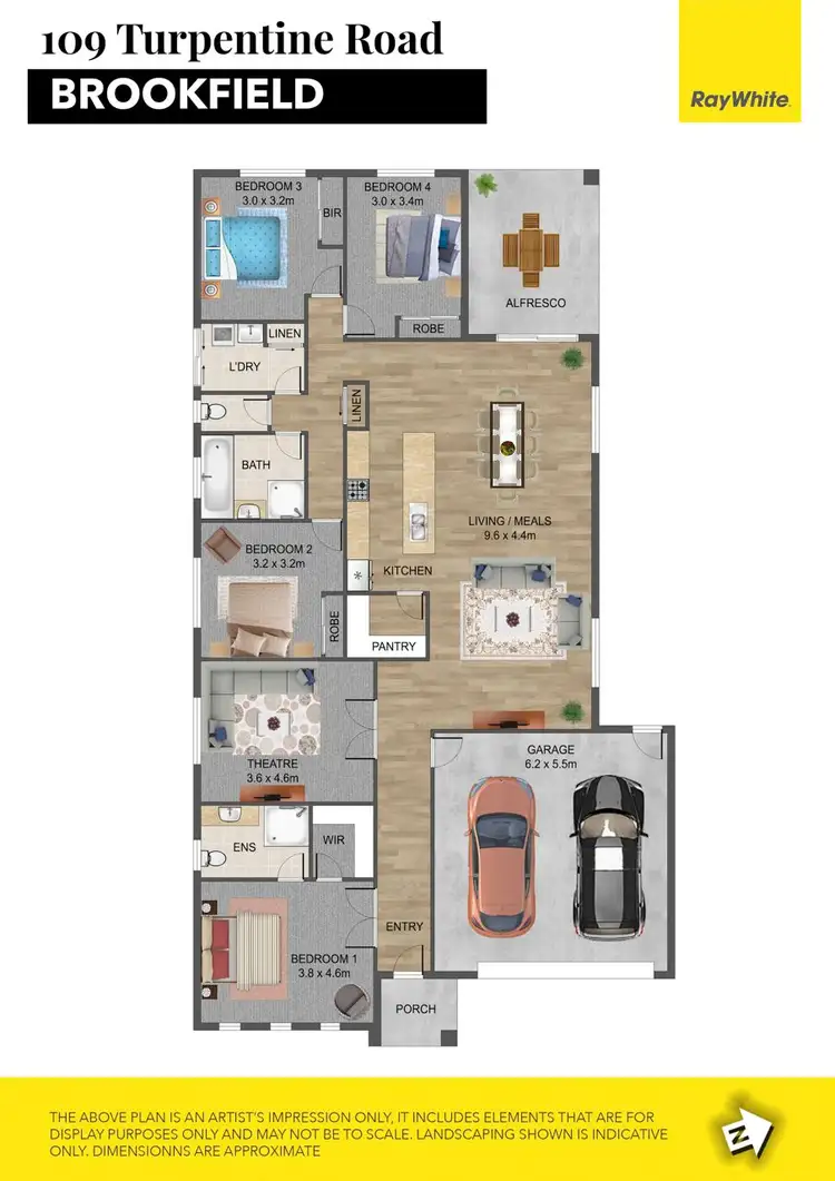 Floorplan of Homely house listing, 109 Turpentine Road, Brookfield VIC 3338