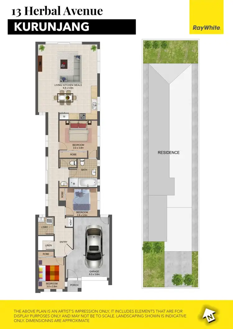 Floorplan of Homely house listing, 13 Herbal Avenue, Kurunjang VIC 3337