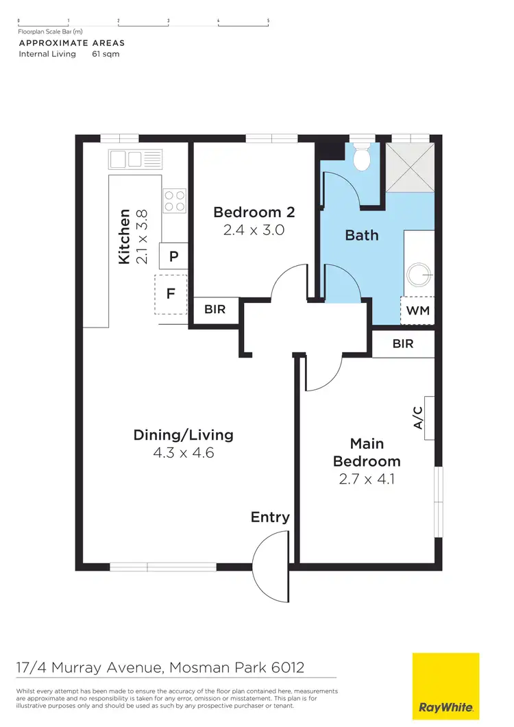 Floorplan of Homely apartment listing, 17/4 Murray Avenue, Mosman Park WA 6012