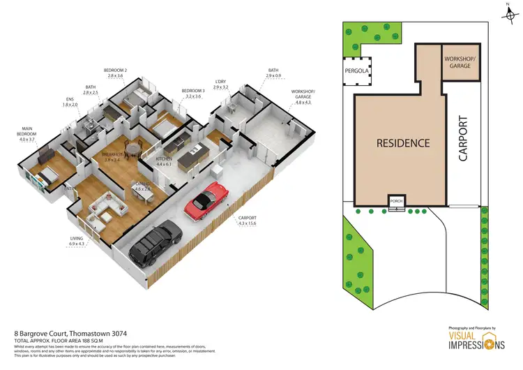 Floorplan of Homely house listing, 8 Bargrove Court, Thomastown VIC 3074