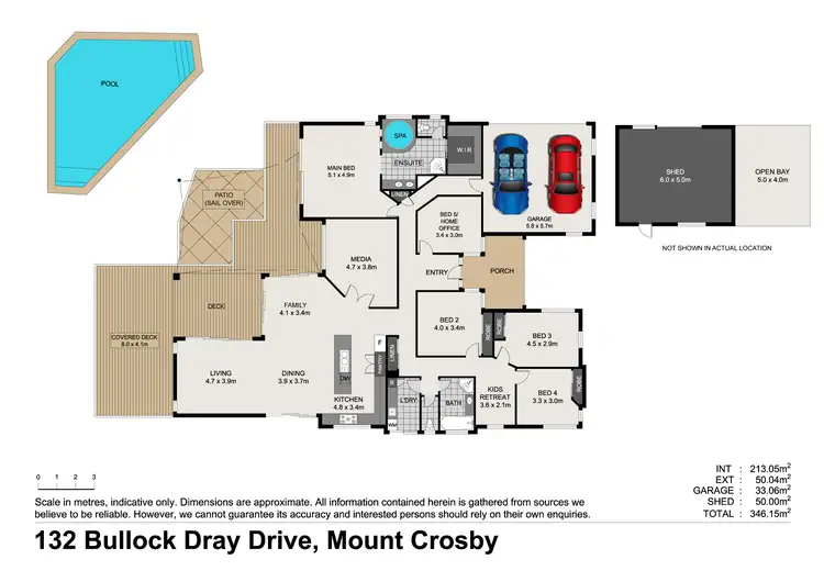 Floorplan of Homely rural property listing, 132 Bullock Dray Drive, Mount Crosby QLD 4306