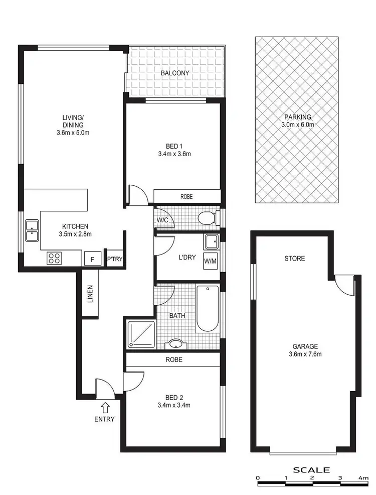Floorplan of Homely apartment listing, 7/148 Albany Street, Point Frederick NSW 2250