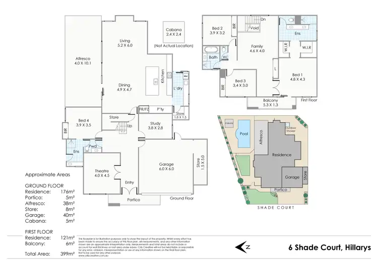 Floorplan of Homely house listing, 6 Shade Court, Hillarys WA 6025