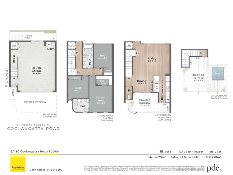 Floorplan of Homely townhouse listing, 3/480 Coolangatta Road, Tugun QLD 4224
