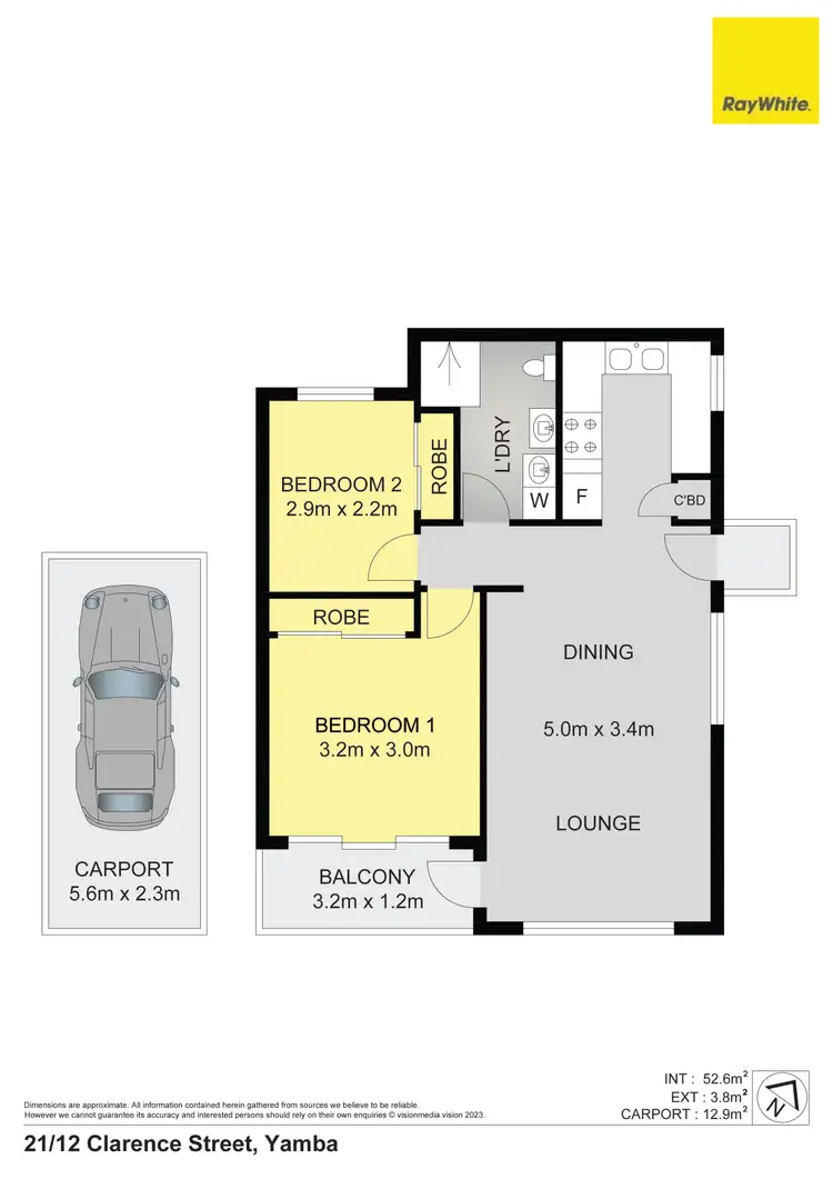 Floorplan of Homely unit listing, 21/12 Clarence Street, Yamba NSW 2464