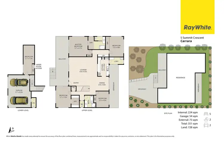 Floorplan of Homely house listing, 5 Summit Crescent, Carrara QLD 4211