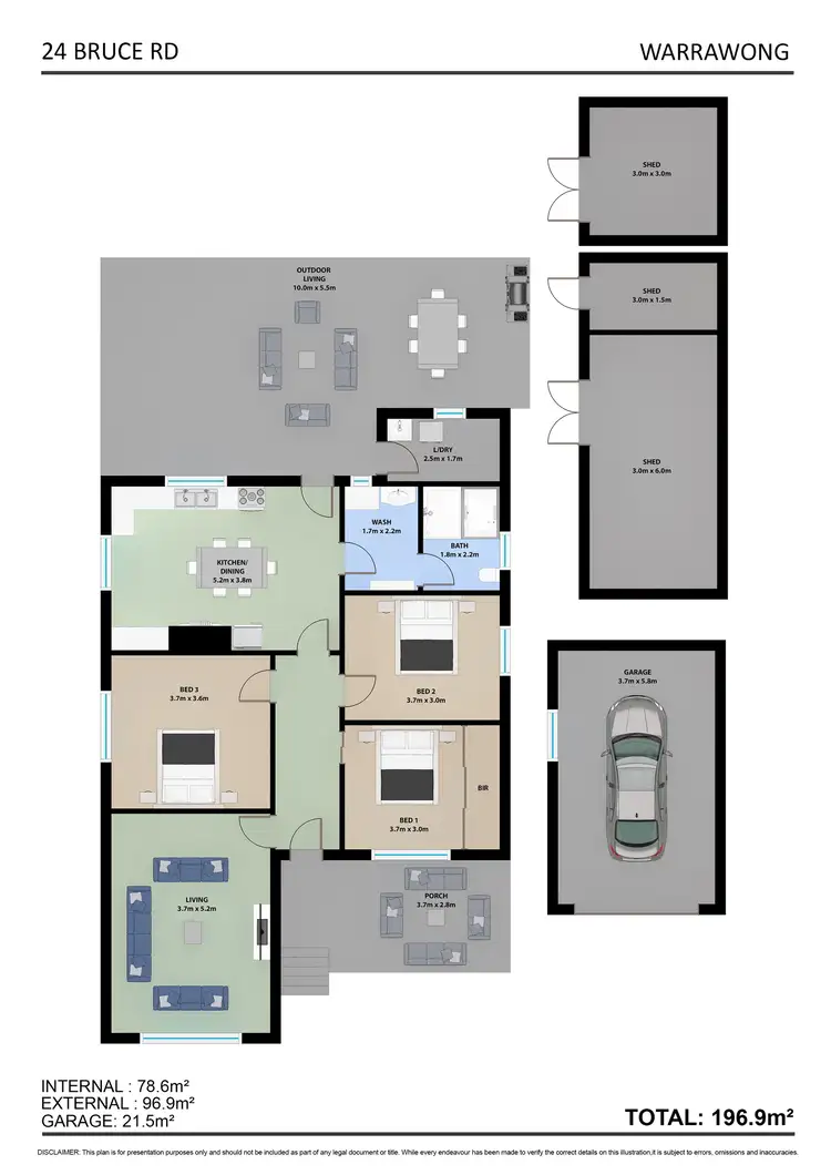 Floorplan of Homely house listing, 24 Bruce Road, Warrawong NSW 2502