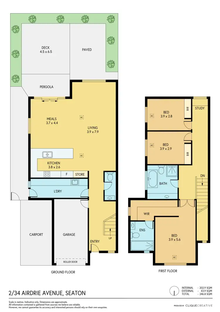 Floorplan of Homely house listing, 2/34 Airdrie Avenue, Seaton SA 5023