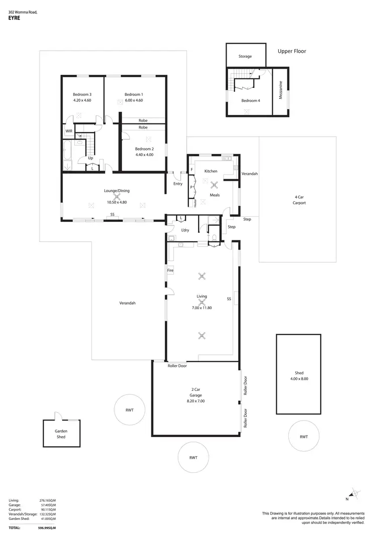 Floorplan of Homely house listing, 302 Womma Road, Eyre SA 5121