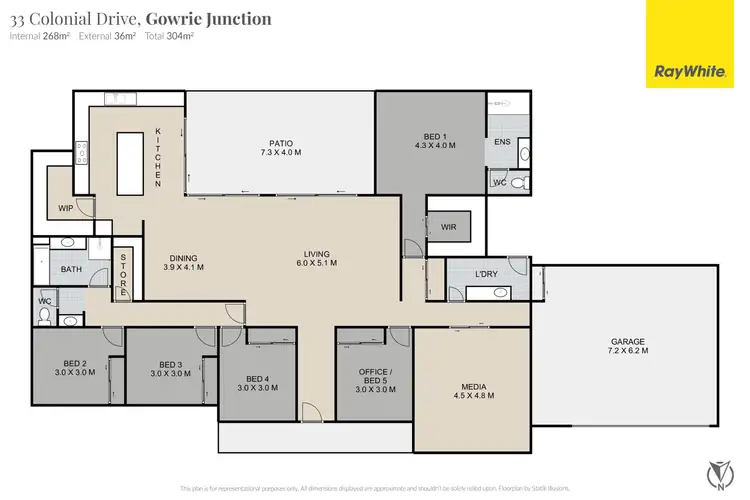 Floorplan of Homely house listing, 33 Colonial Drive, Gowrie Junction QLD 4352