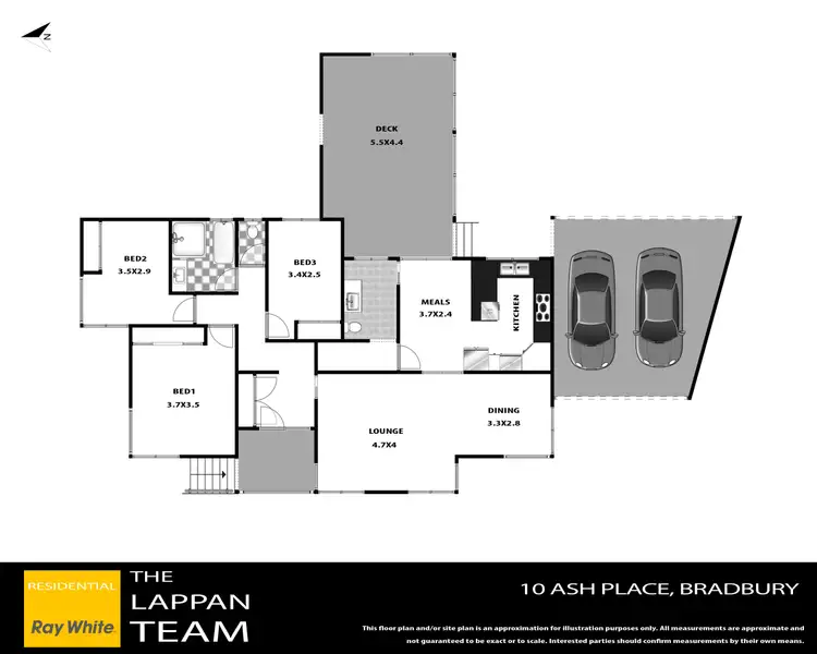 Floorplan of Homely house listing, 10 Ash Place, Bradbury NSW 2560