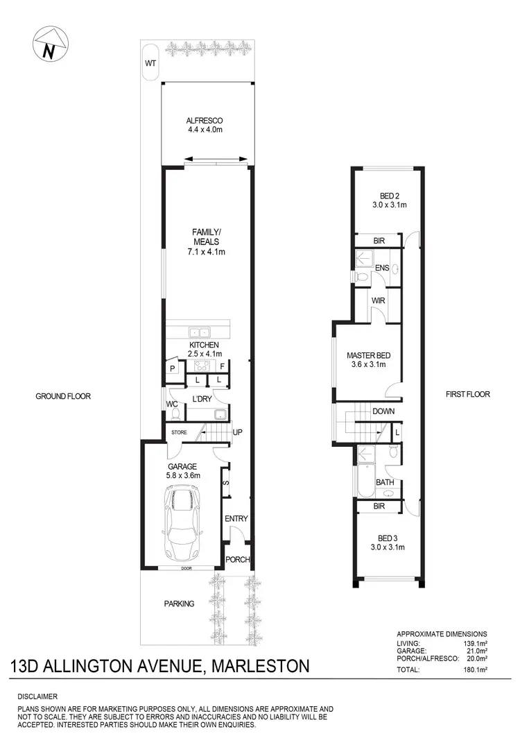 Floorplan of Homely house listing, 13D Allington Avenue, Marleston SA 5033