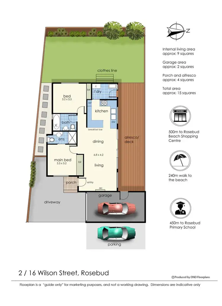 Floorplan of Homely house listing, 2/16 Wilson Street, Rosebud VIC 3939