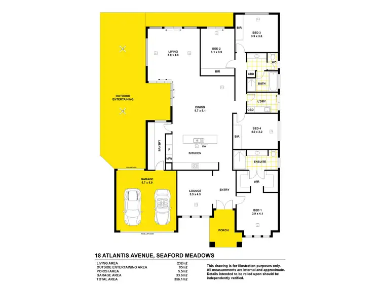Floorplan of Homely house listing, 18 Atlantis Avenue, Seaford Meadows SA 5169