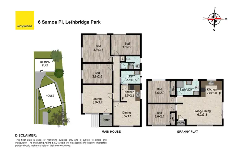 Floorplan of Homely house listing, 6 & 6A Samoa Place, Lethbridge Park NSW 2770