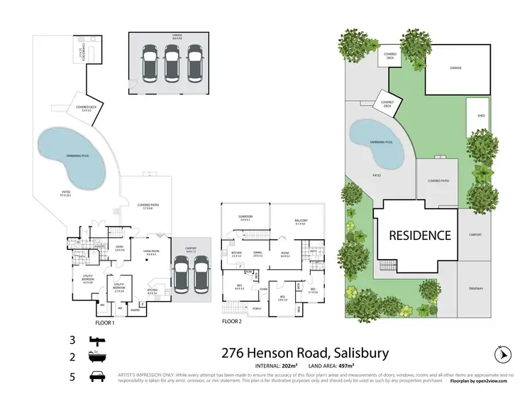 Floorplan of Homely house listing, 276 Henson Road, Salisbury QLD 4107