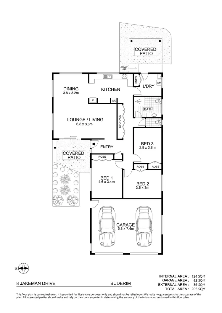 Floorplan of Homely house listing, 8 Jakeman Drive, Buderim QLD 4556