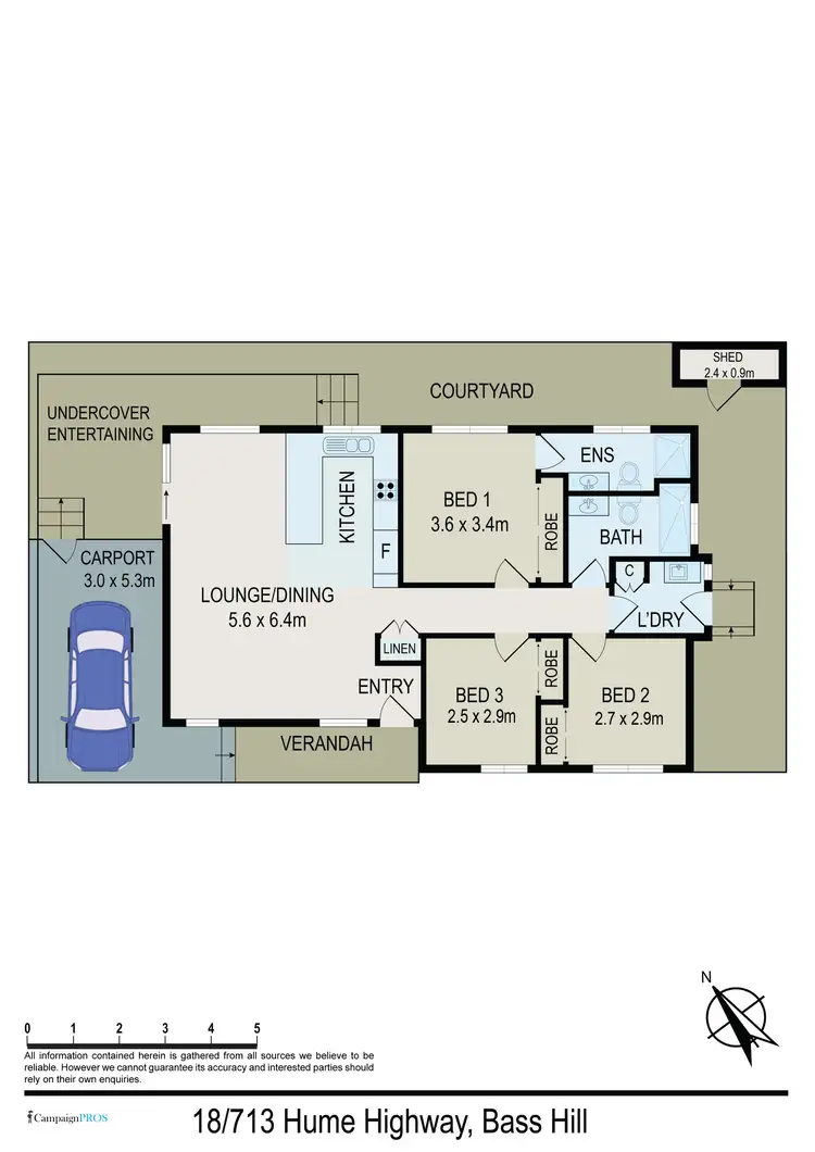 Floorplan of Homely villa listing, 18/713 Hume Highway, Bass Hill NSW 2197
