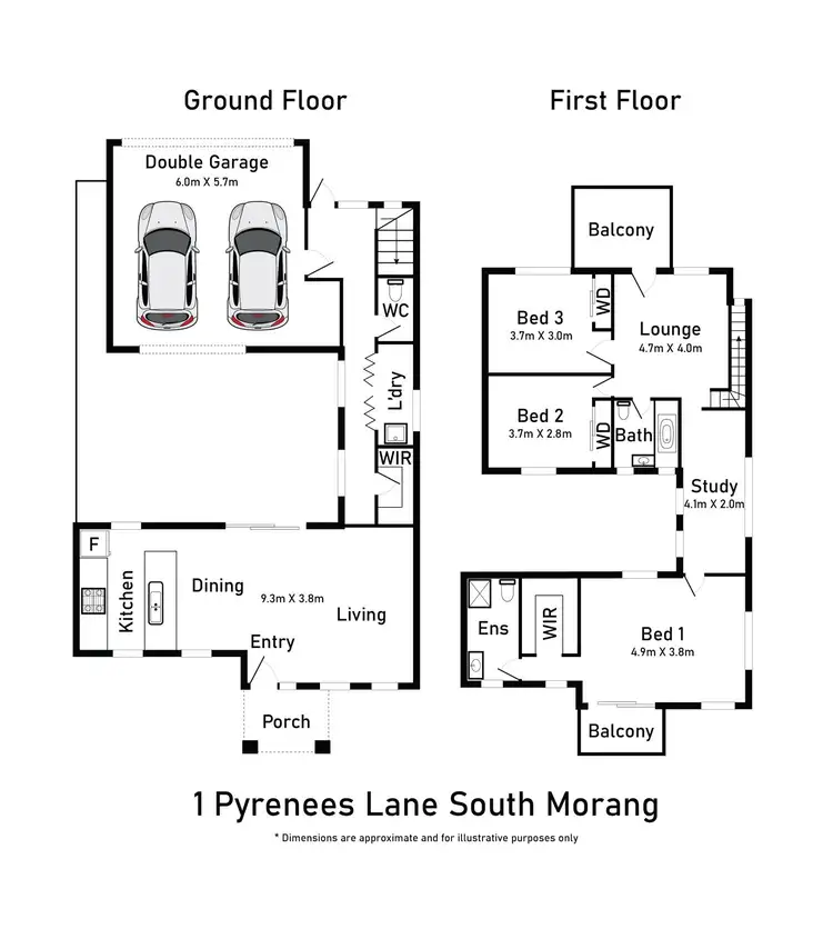 Floorplan of Homely house listing, 1 Pyrenees Lane, South Morang VIC 3752