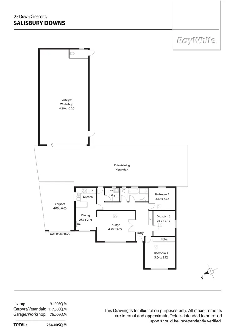 Floorplan of Homely house listing, 25 Down Crescent, Salisbury Downs SA 5108