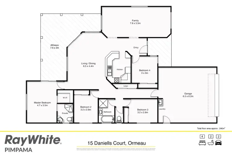 Floorplan of Homely house listing, 15 Daniells Court, Ormeau QLD 4208