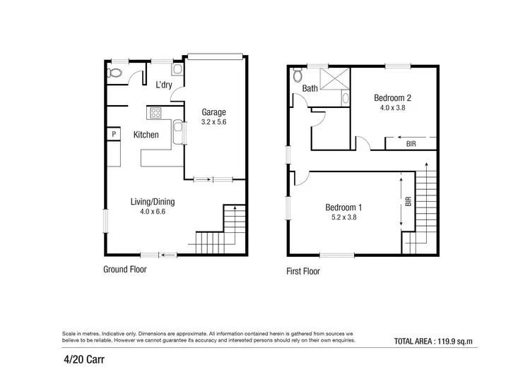 Floorplan of Homely unit listing, 4/20 Carr Street, Hermit Park QLD 4812