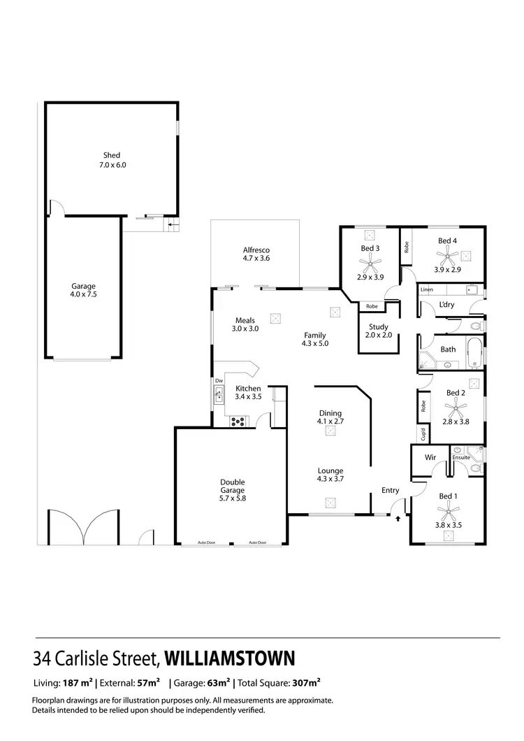 Floorplan of Homely house listing, 34 Carlisle Street, Williamstown SA 5351