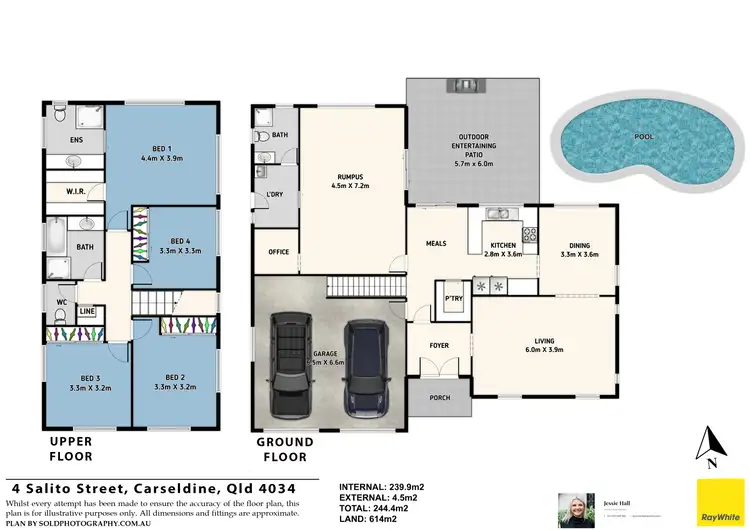 Floorplan of Homely house listing, 4 Salito Street, Carseldine QLD 4034