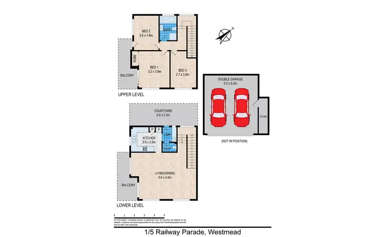 Floorplan of Homely unit listing, 1/5 Railway Parade, Westmead NSW 2145