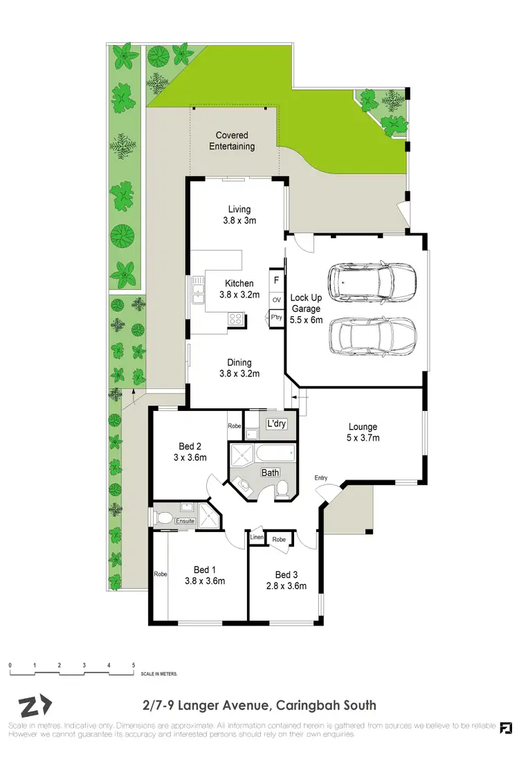 Floorplan of Homely villa listing, 2/7-9 Langer Avenue, Caringbah South NSW 2229