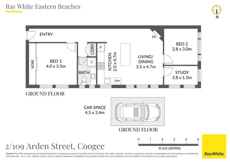 Floorplan of Homely apartment listing, 2/109 Arden Street, Coogee NSW 2034