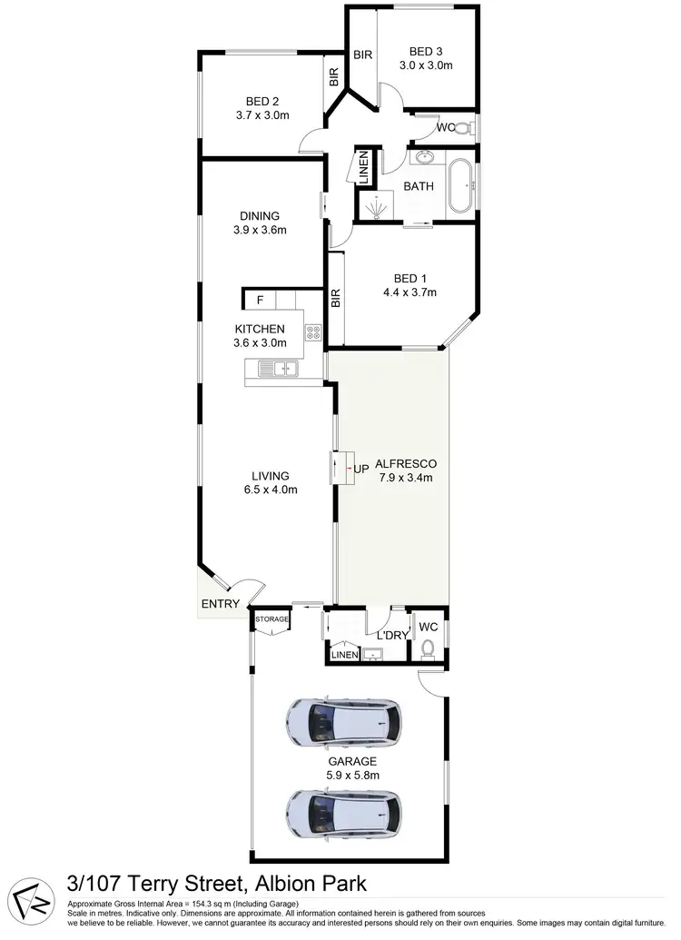 Floorplan of Homely villa listing, 3/107 Terry Street, Albion Park NSW 2527