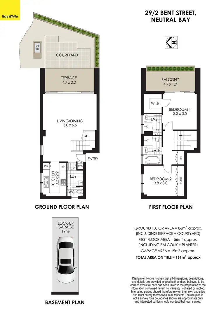 Floorplan of Homely apartment listing, 29/2 Bent Street, Neutral Bay NSW 2089