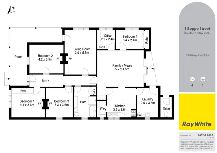 Floorplan of Homely house listing, 8 Beppo Street, Goulburn NSW 2580