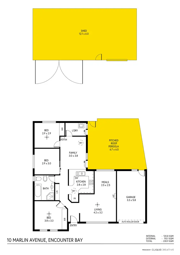 Floorplan of Homely house listing, 10 Marlin Terrace, Encounter Bay SA 5211