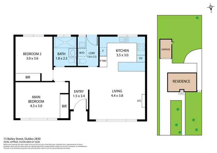 Floorplan of Homely house listing, 15 Bailey Street, Dubbo NSW 2830