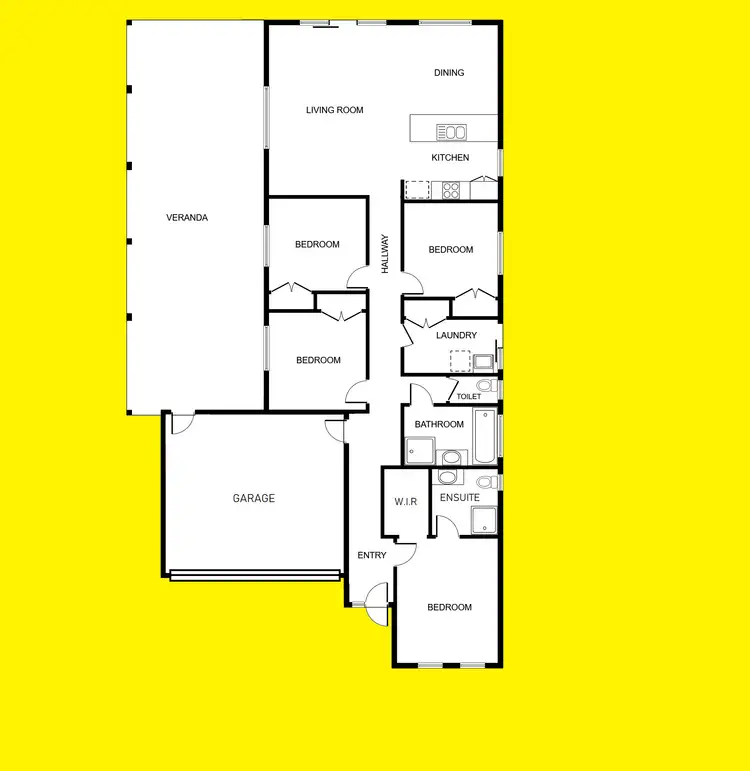 Floorplan of Homely house listing, 8 Chardonnay Drive, Mildura VIC 3500